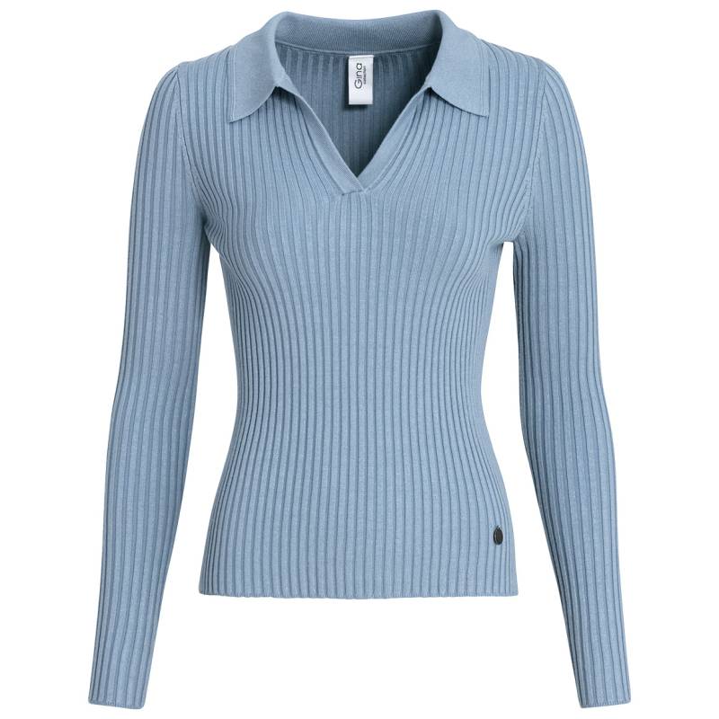 Damen Strickshirt mit Polokragen von Gina