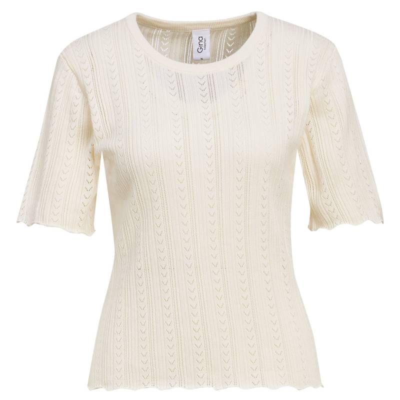 Damen Strickshirt mit Wellenbündchen Damen Strickshirt mit Wellenbündchen von Gina