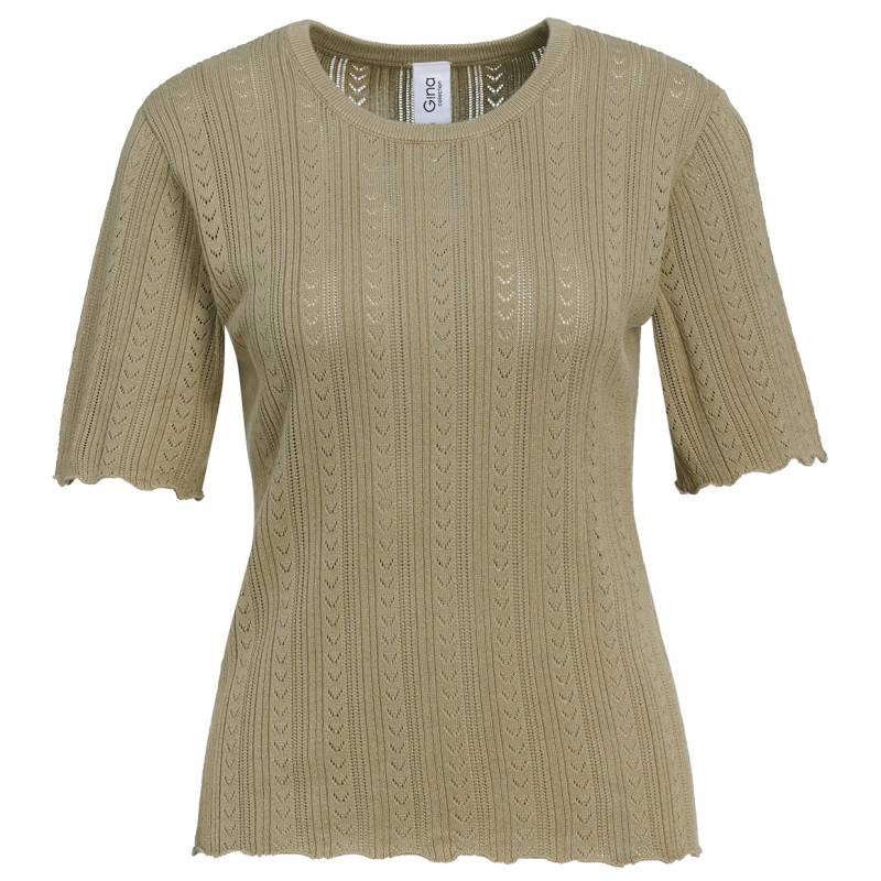 Damen Strickshirt mit Wellenbündchen Damen Strickshirt mit Wellenbündchen von Gina