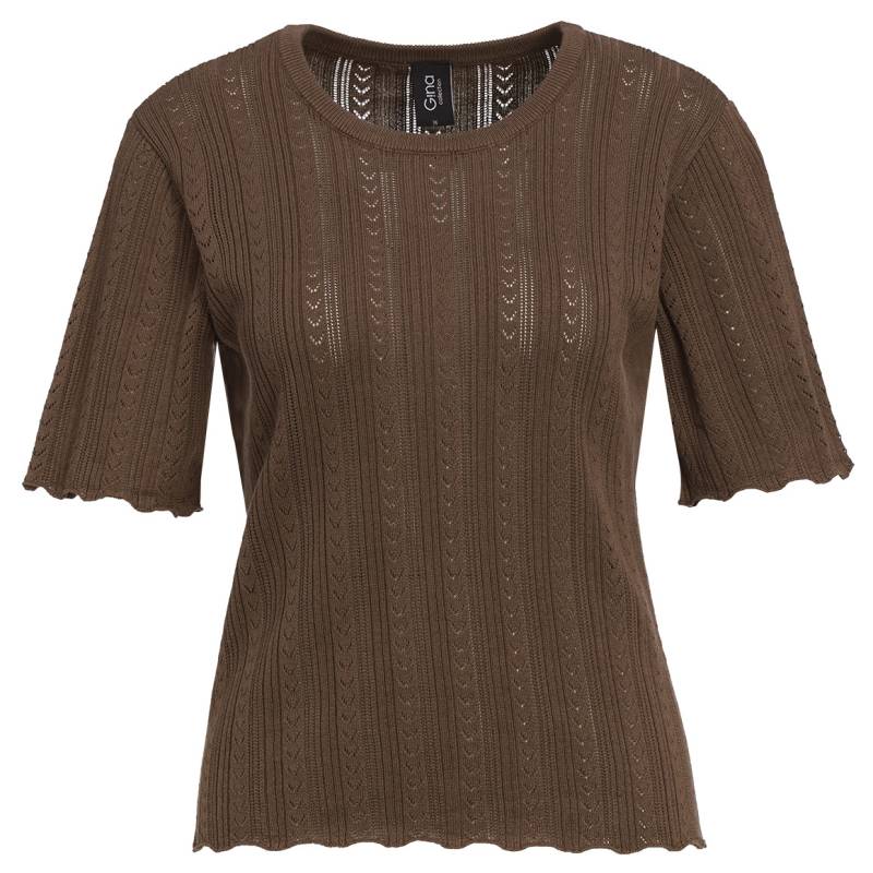 Damen Strickshirt mit Wellenbündchen Damen Strickshirt mit Wellenbündchen von Gina