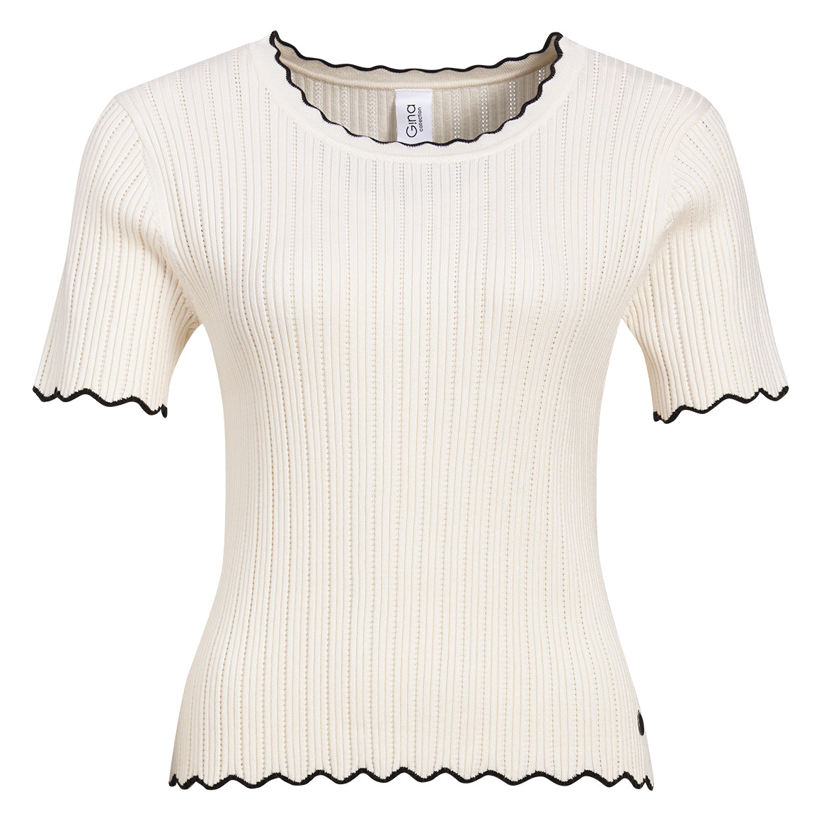 Damen Strickshirt mit Wellenkante Damen Strickshirt mit Wellenkante von Gina