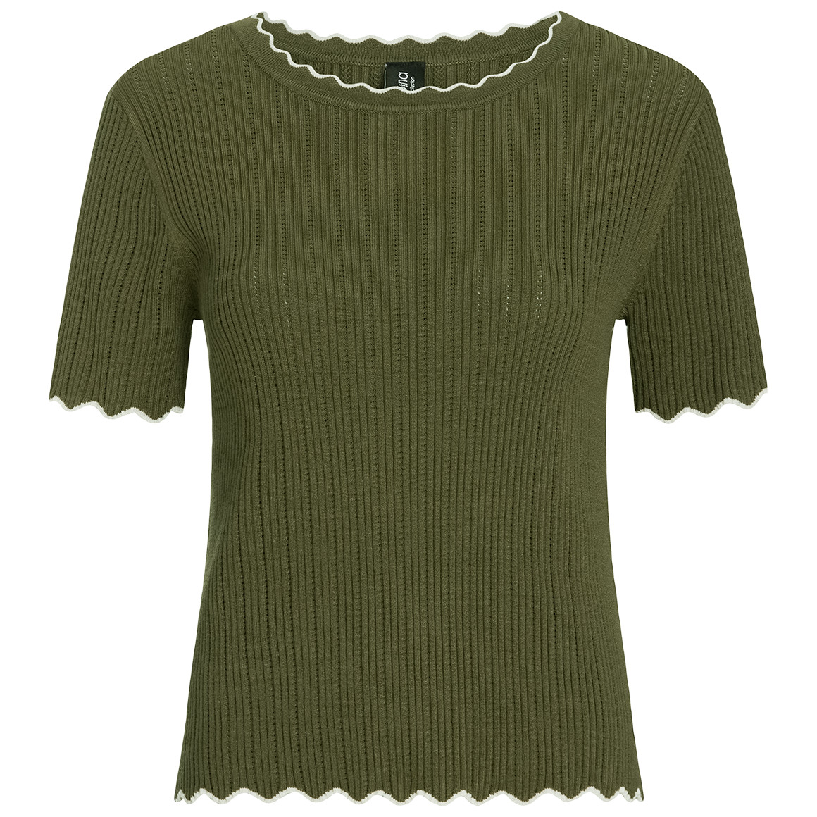 Damen Strickshirt mit Wellenkante Damen Strickshirt mit Wellenkante von Gina