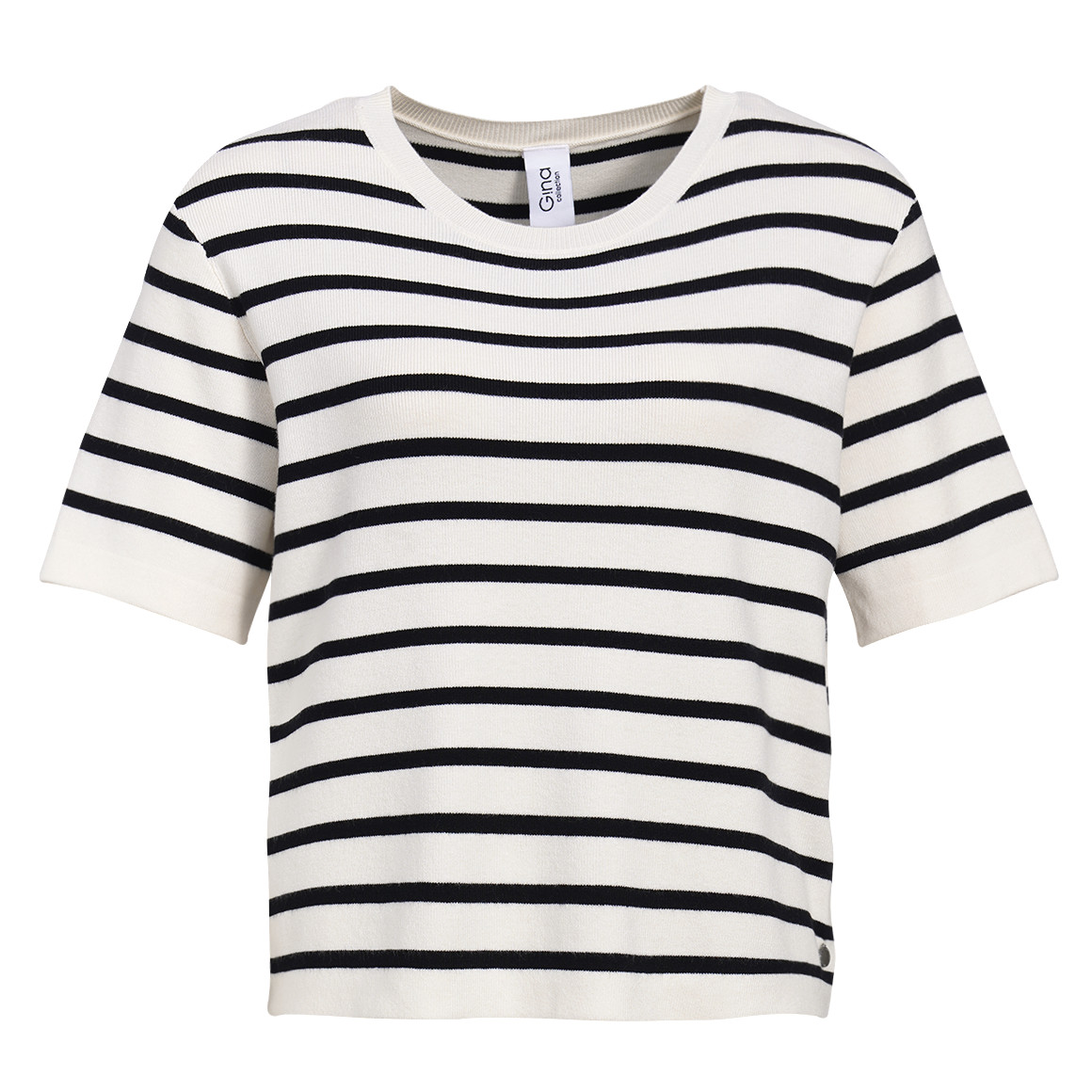 Damen Strickshirt mit kurzen Ärmeln von Gina