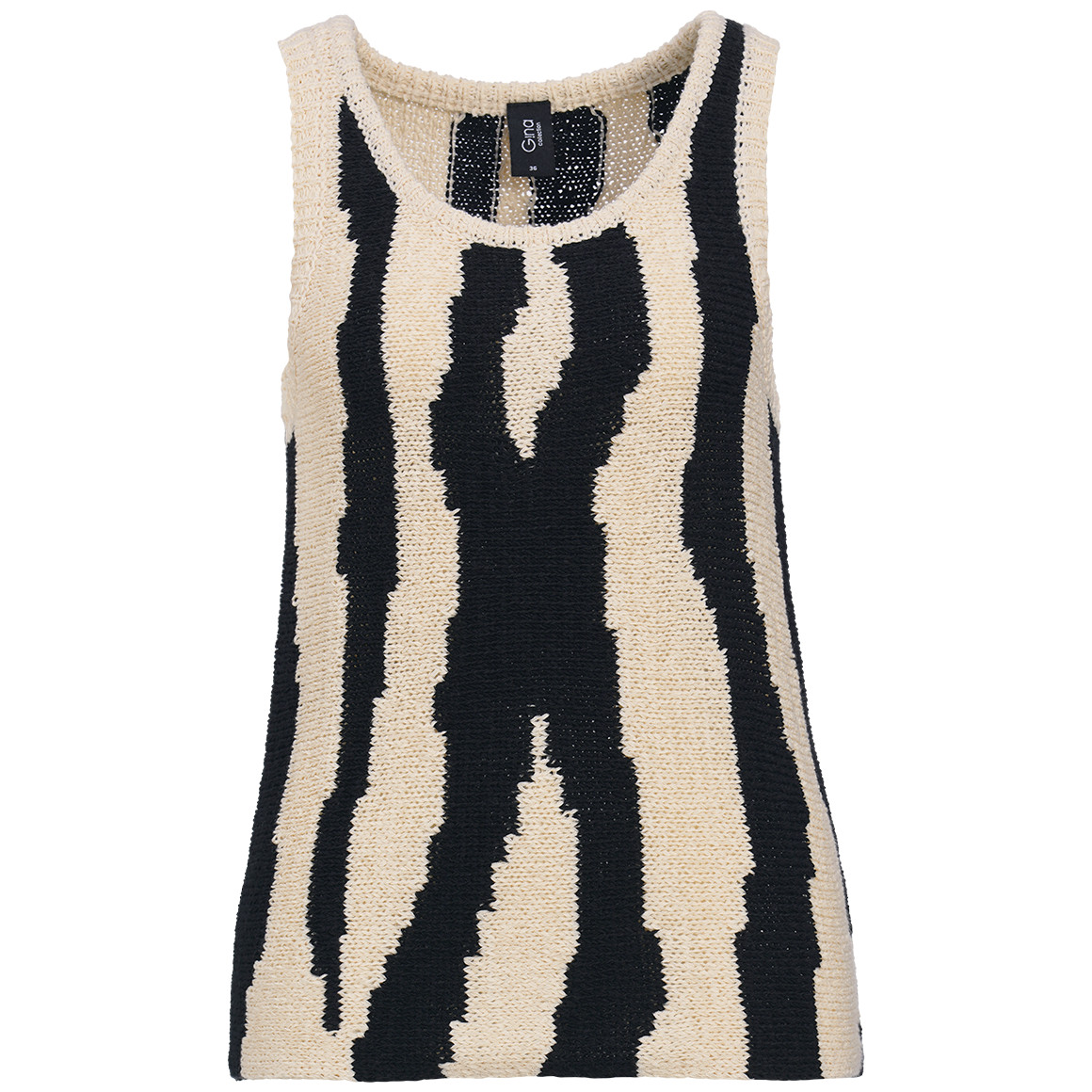 Damen Stricktop aus Bändchengarn von Gina