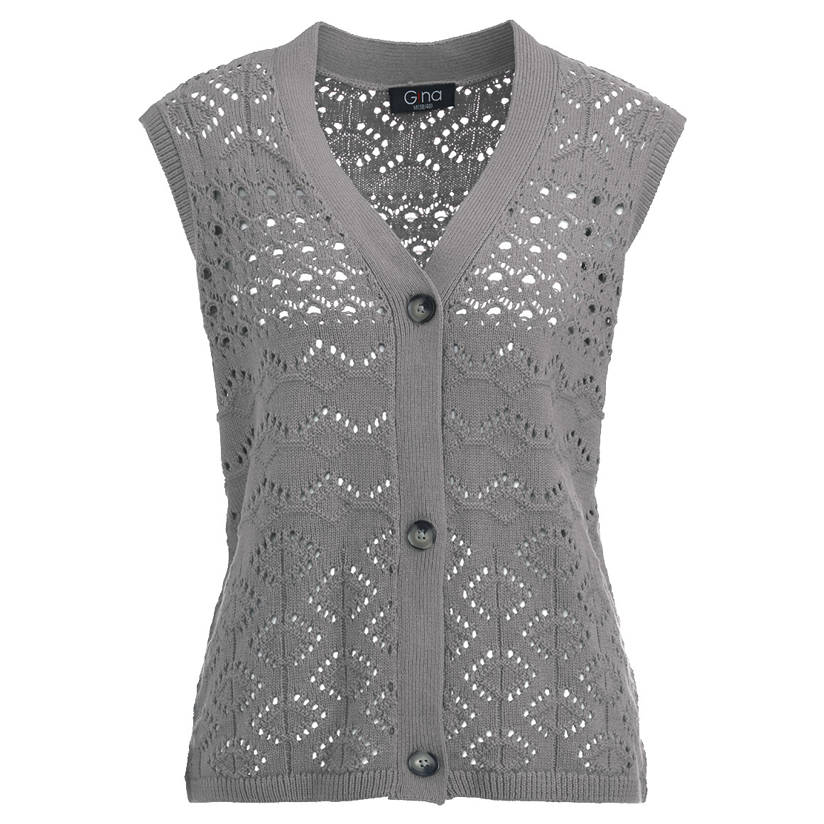 Damen Strickweste mit Ajourmuster Damen Strickweste mit Ajourmuster von Gina