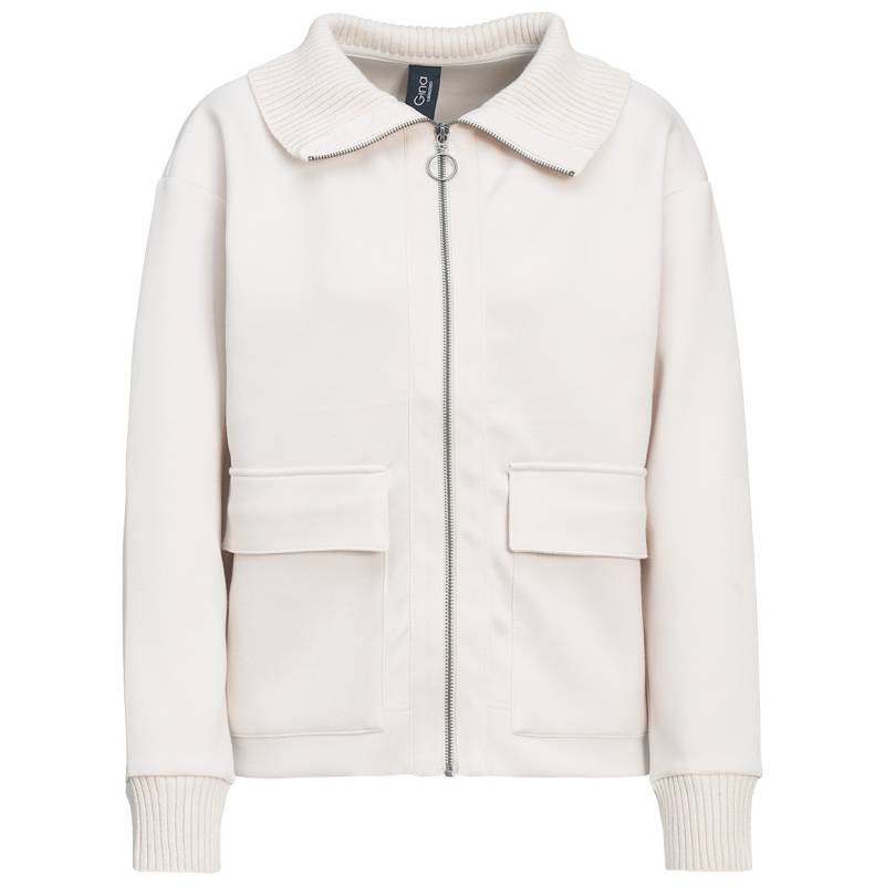 Damen Sweatjacke mit Strickkragen von Gina