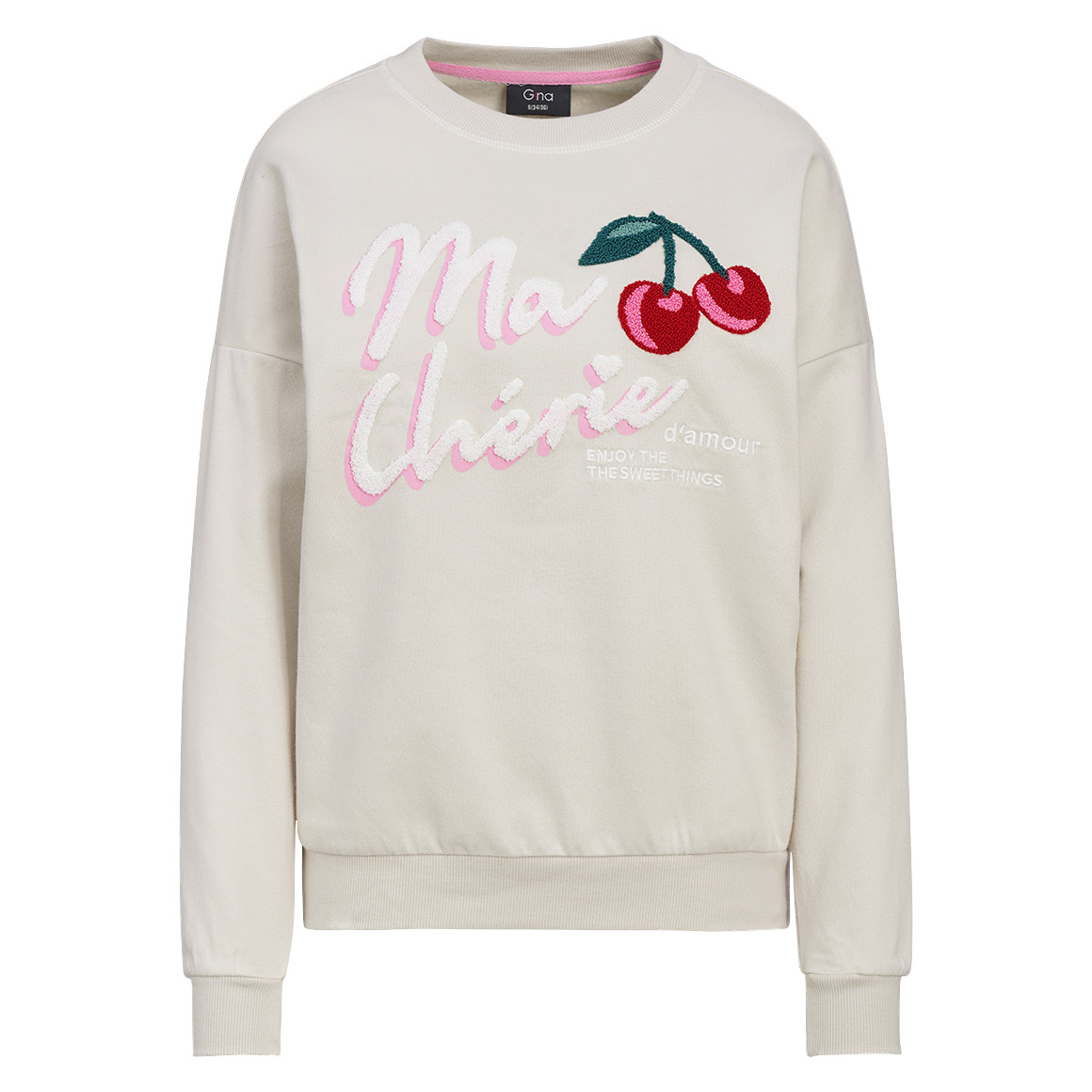 Damen Sweatshirt mit Frottee-Applikation Damen Sweatshirt mit Frottee-Applikation von Gina