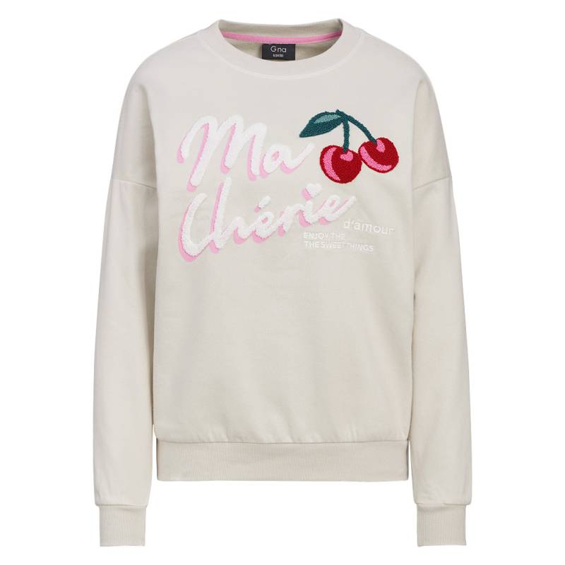 Damen Sweatshirt mit Frottee-Applikation von Gina