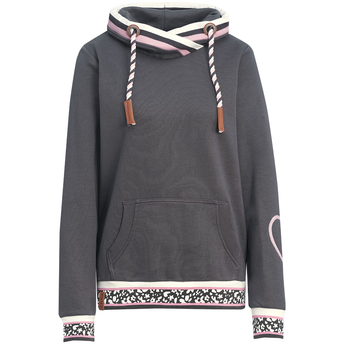 Damen Sweatshirt mit Schalkragen von Gina