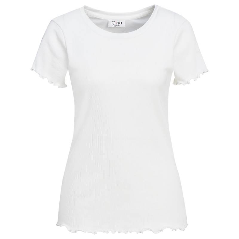 Damen T-Shirt aus Feinripp Damen T-Shirt aus Feinripp von Gina