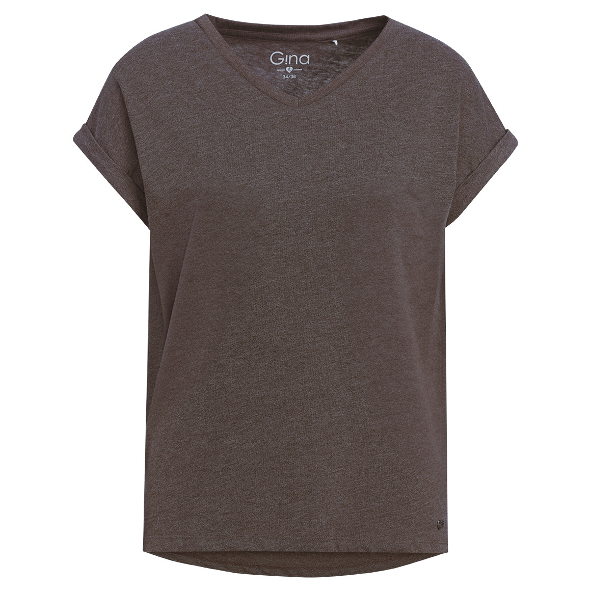 Damen T-Shirt im Basic-Look Damen T-Shirt im Basic-Look von Gina