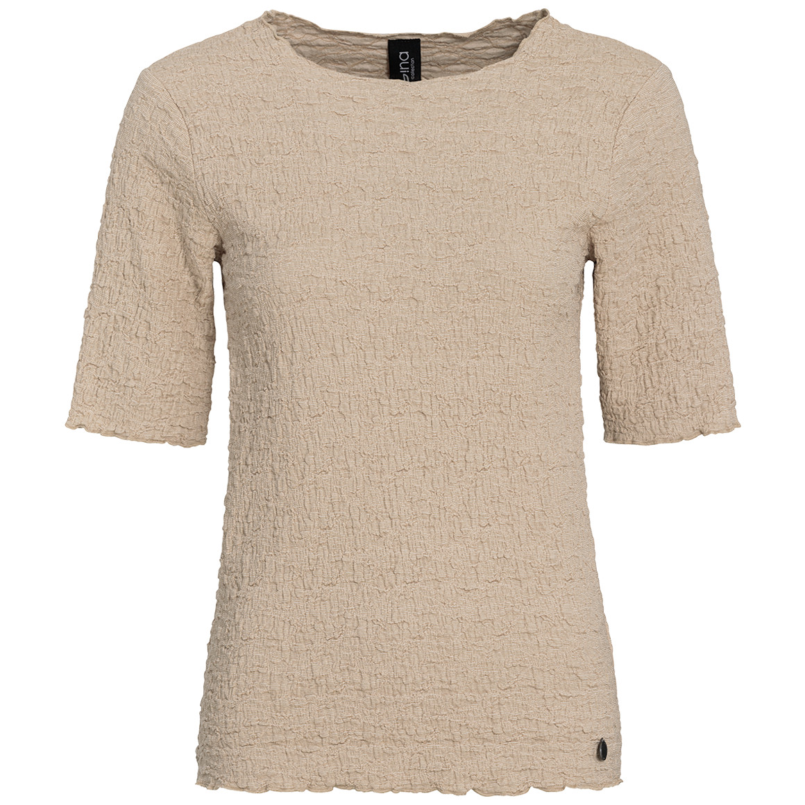 Damen T-Shirt in Crepp-Optik von Gina