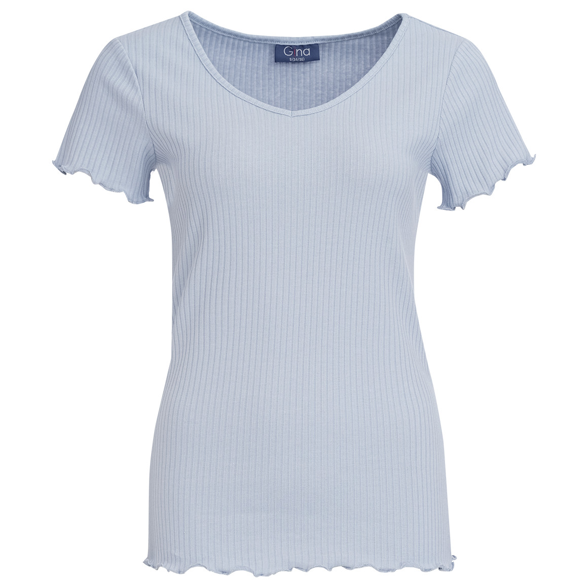 Damen T-Shirt in Rippstruktur Damen T-Shirt in Rippstruktur von Gina