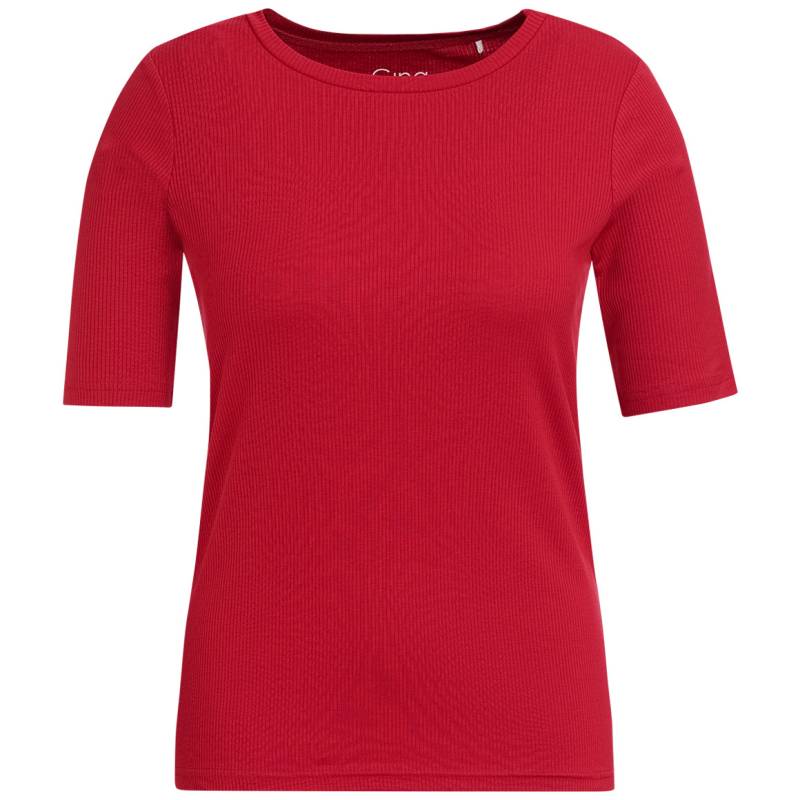 Damen T-Shirt in gerippter Struktur von Gina