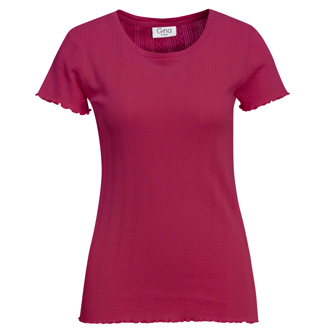 Damen T-Shirt mit Ajours-Muster Damen T-Shirt mit Ajours-Muster von Gina