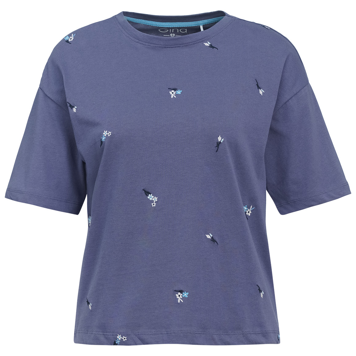 Damen T-Shirt mit Allover-Stickerei Damen T-Shirt mit Allover-Stickerei von Gina