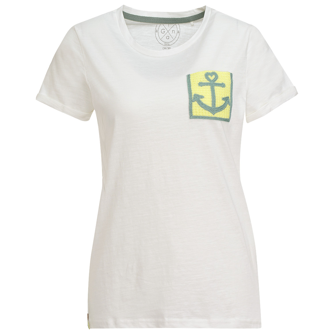 Damen T-Shirt mit Brusttasche von Gina