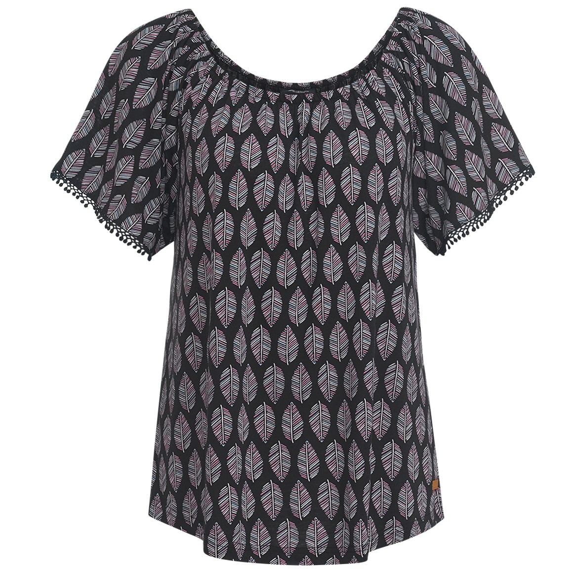 Damen T-Shirt mit Carmen-Ausschnitt von Gina
