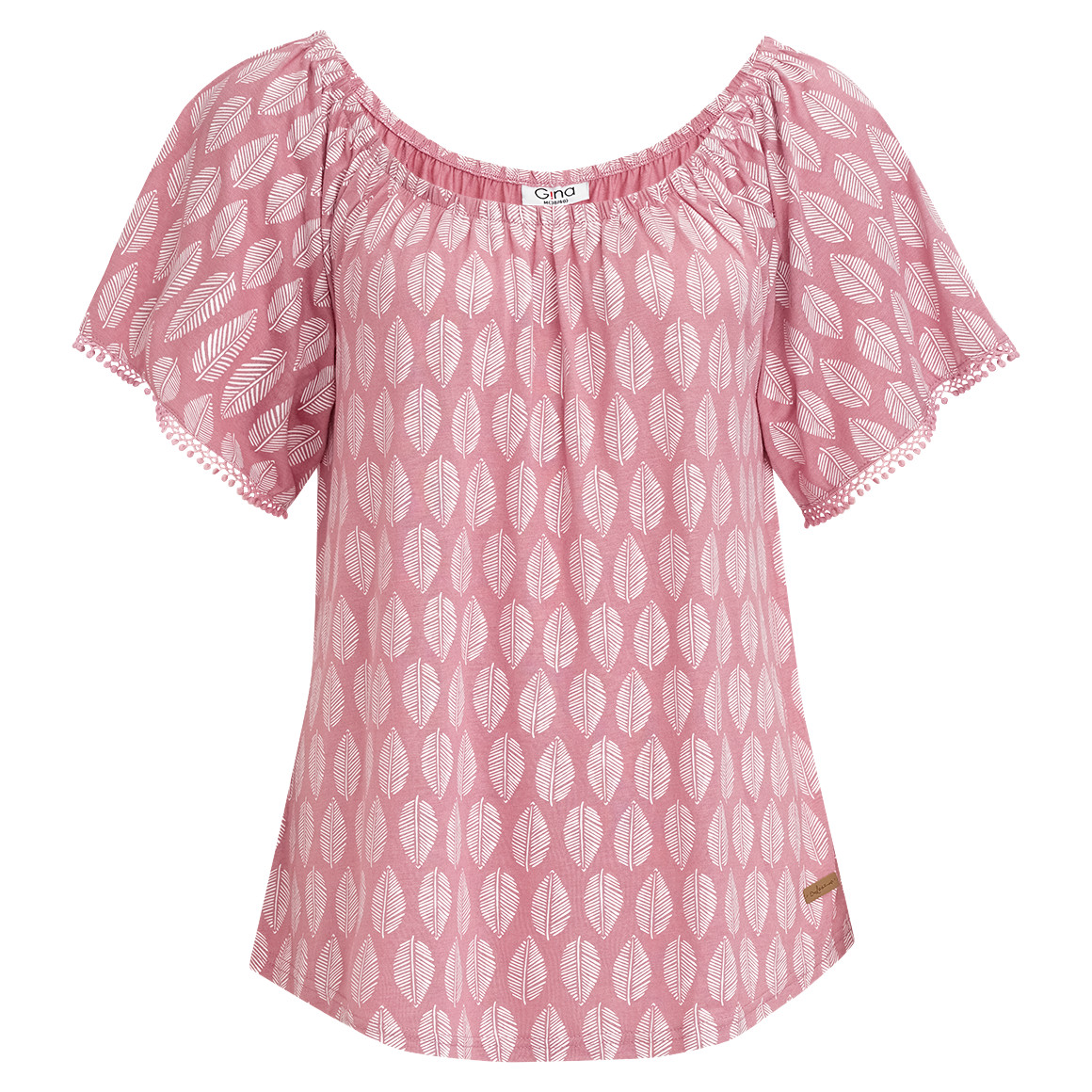 Damen T-Shirt mit Carmen-Ausschnitt Damen T-Shirt mit Carmen-Ausschnitt von Gina