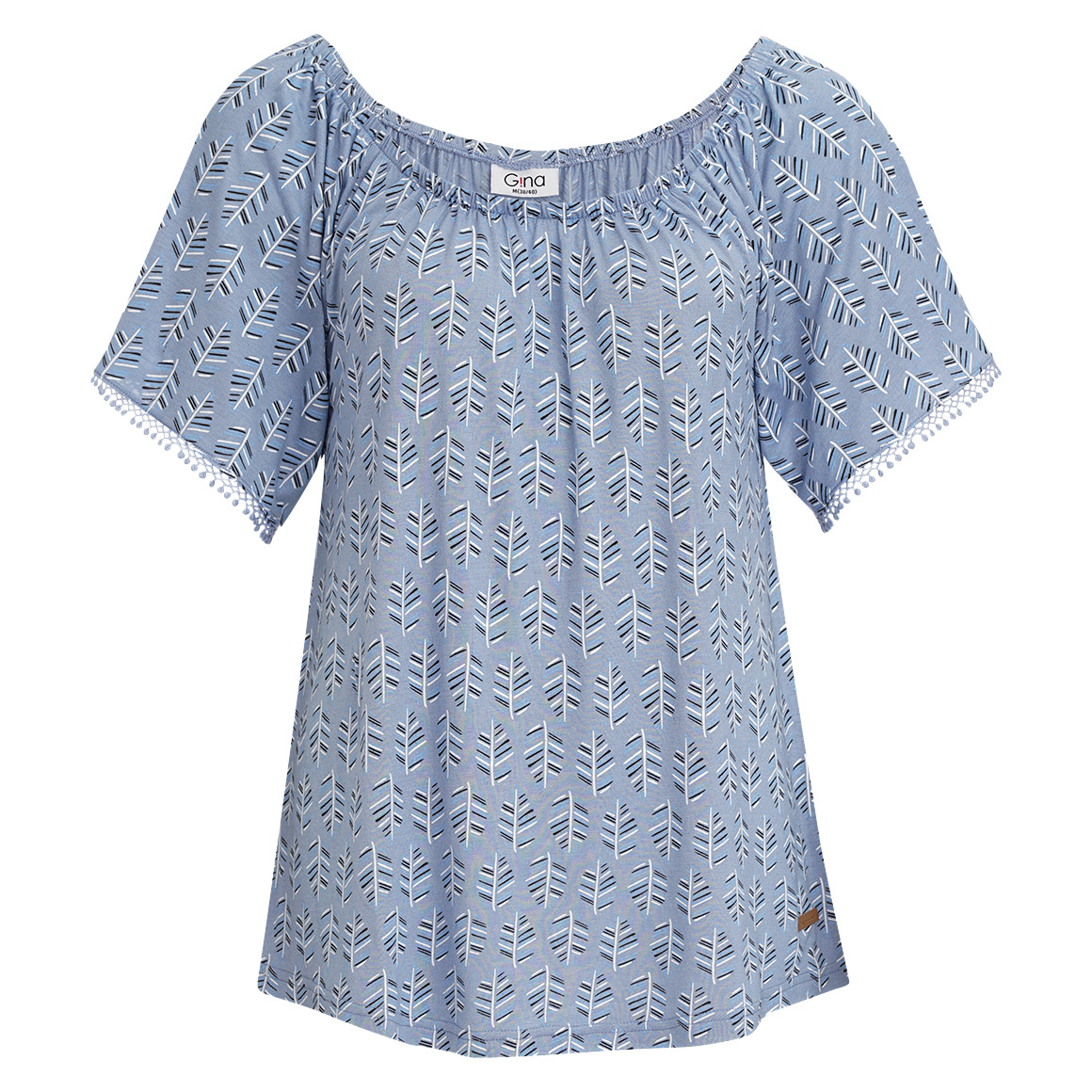 Damen T-Shirt mit Carmen-Ausschnitt Damen T-Shirt mit Carmen-Ausschnitt von Gina