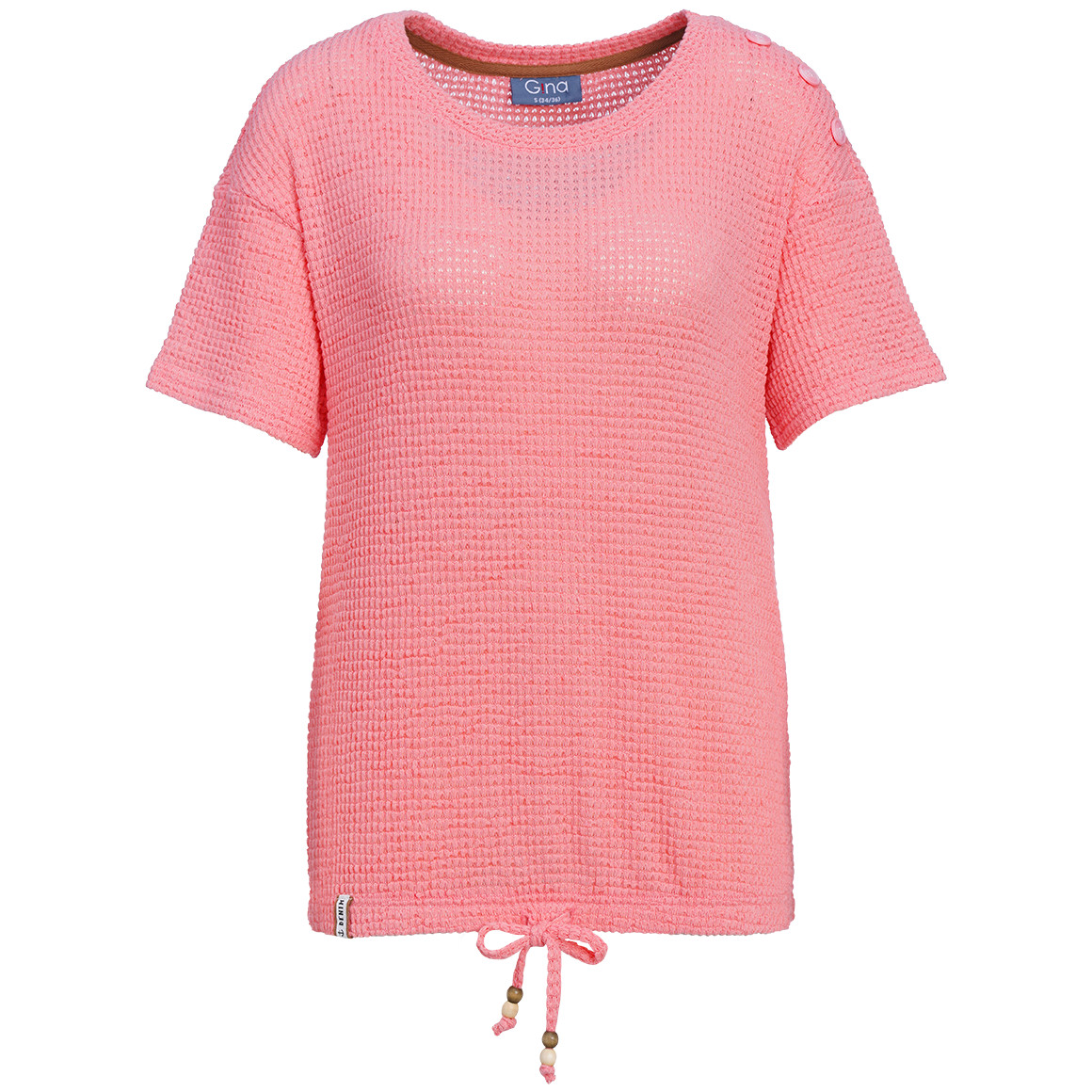 Damen T-Shirt mit Knoten-Detail Damen T-Shirt mit Knoten-Detail von Gina