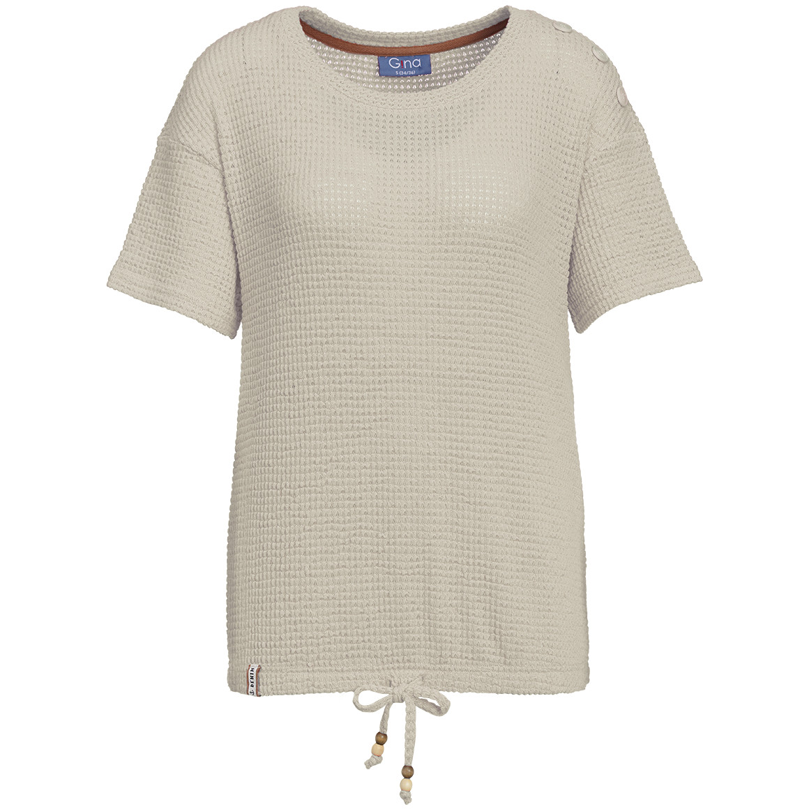 Damen T-Shirt mit Knoten-Detail Damen T-Shirt mit Knoten-Detail von Gina