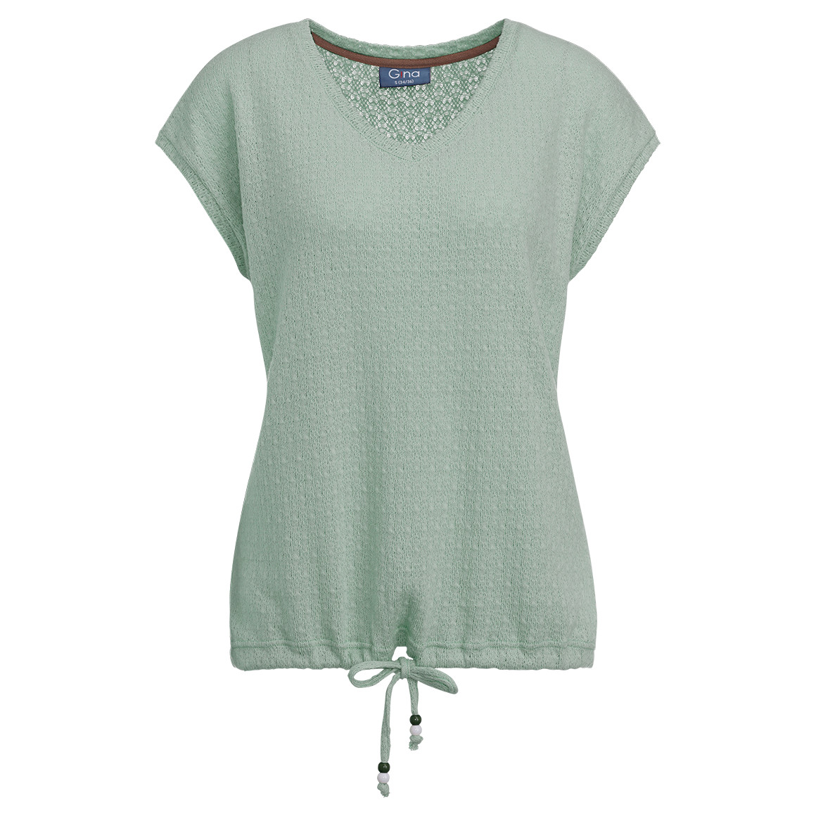Damen T-Shirt mit Knotendetail Damen T-Shirt mit Knotendetail von Gina