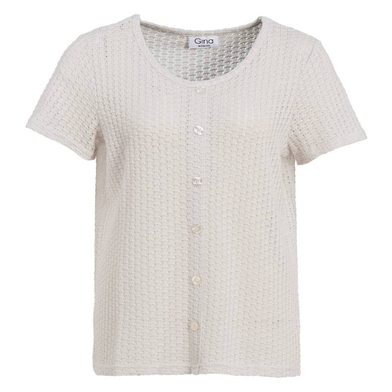 Damen T-Shirt mit Lochstickerei Damen T-Shirt mit Lochstickerei von Gina