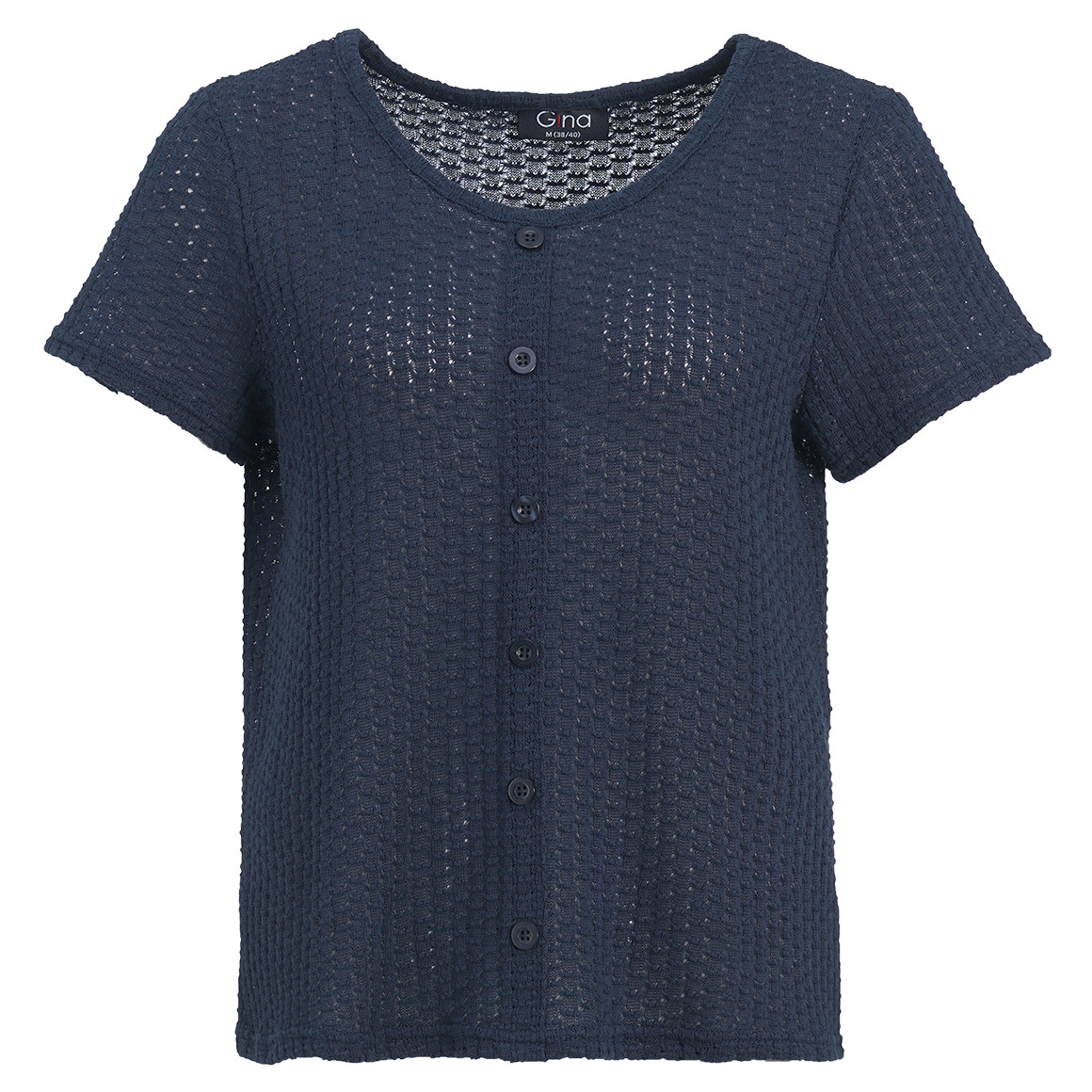 Damen T-Shirt mit Lochstickerei Damen T-Shirt mit Lochstickerei von Gina