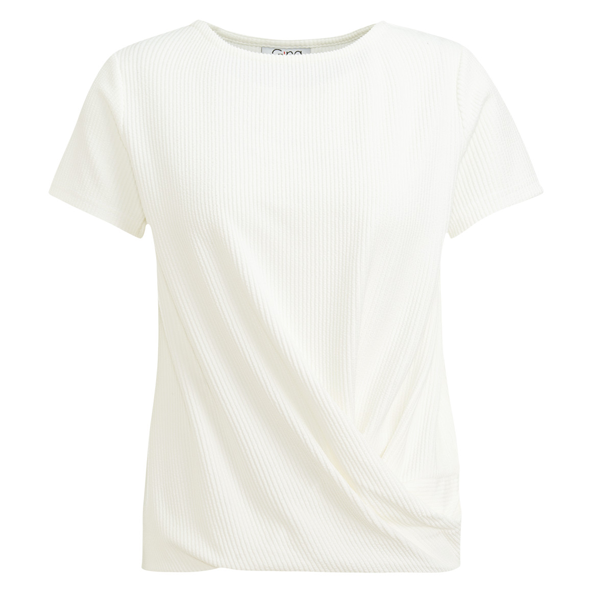 Damen T-Shirt mit Rippstruktur von Gina
