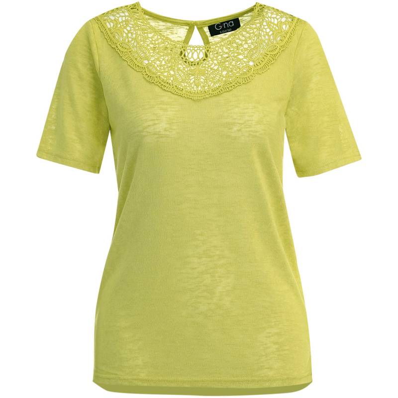Damen T-Shirt mit Spitzenausschnitt von Gina