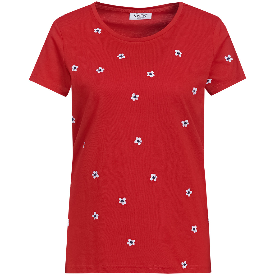 Damen T-Shirt mit Stickerei Damen T-Shirt mit Stickerei von Gina