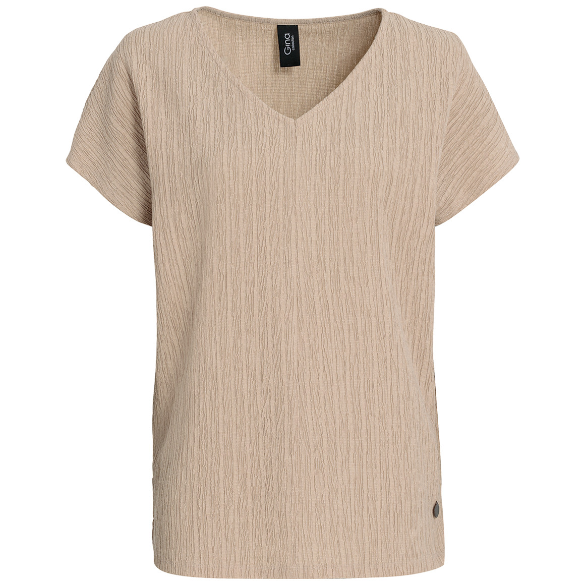 Damen T-Shirt mit Strukturstreifen von Gina