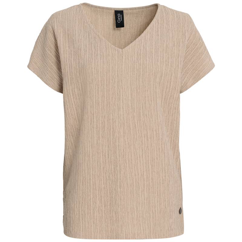 Damen T-Shirt mit Strukturstreifen von Gina
