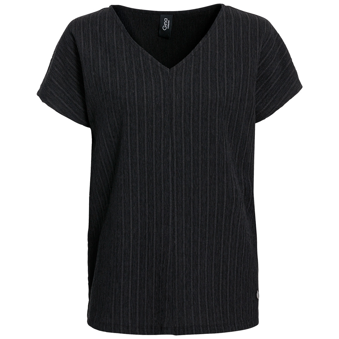 Damen T-Shirt mit Strukturstreifen von Gina