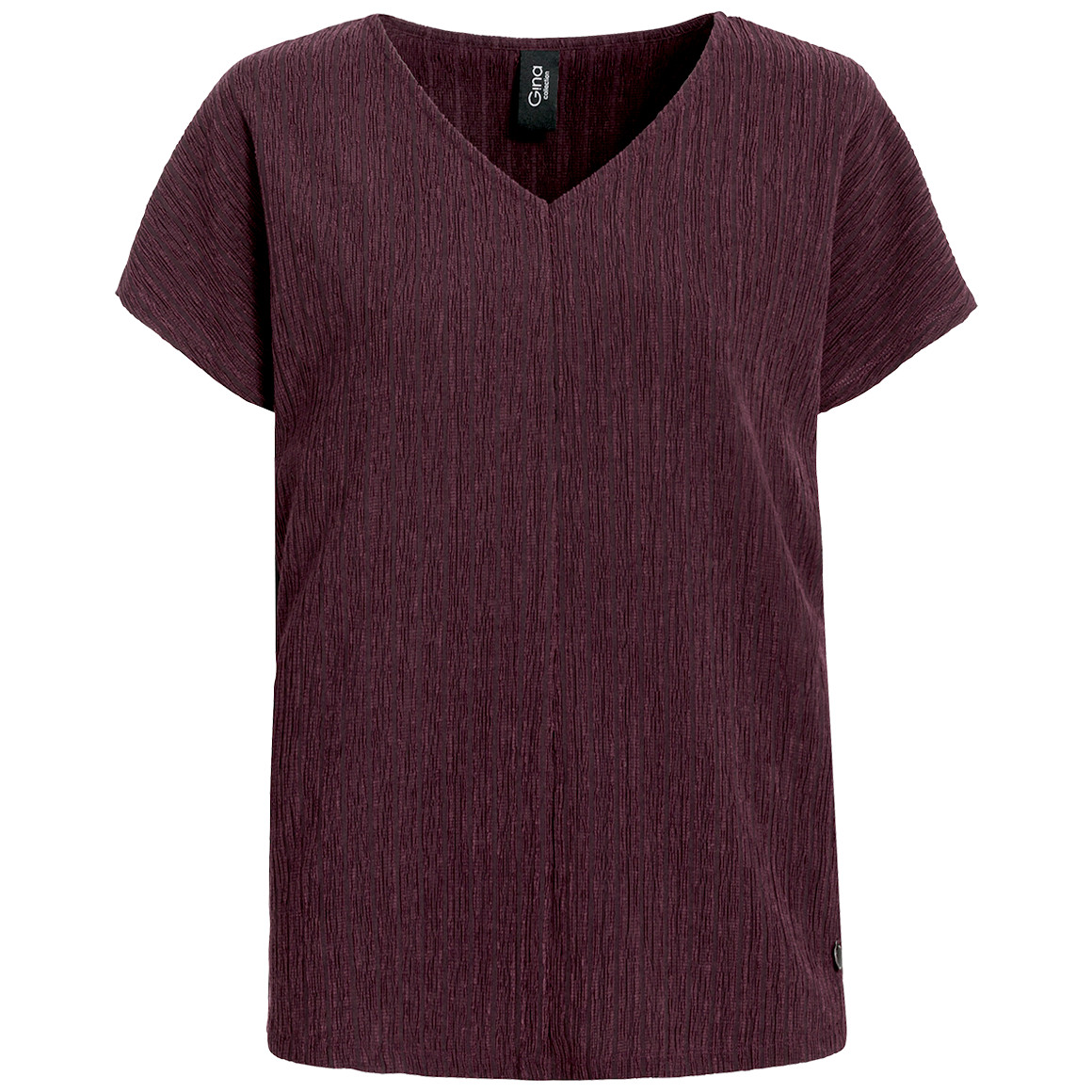 Damen T-Shirt mit Strukturstreifen Damen T-Shirt mit Strukturstreifen von Gina