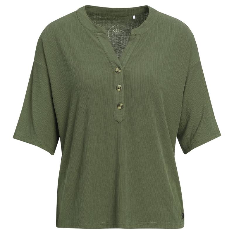 Damen T-Shirt mit Strukturstreifen von Gina