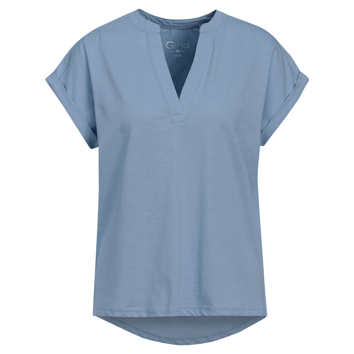 Damen T-Shirt mit V-Ausschnitt Damen T-Shirt mit V-Ausschnitt von Gina
