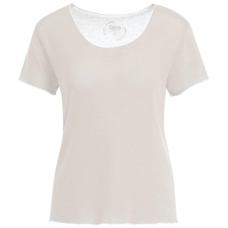Damen T-Shirt mit glänzender Abschlussnaht von Gina