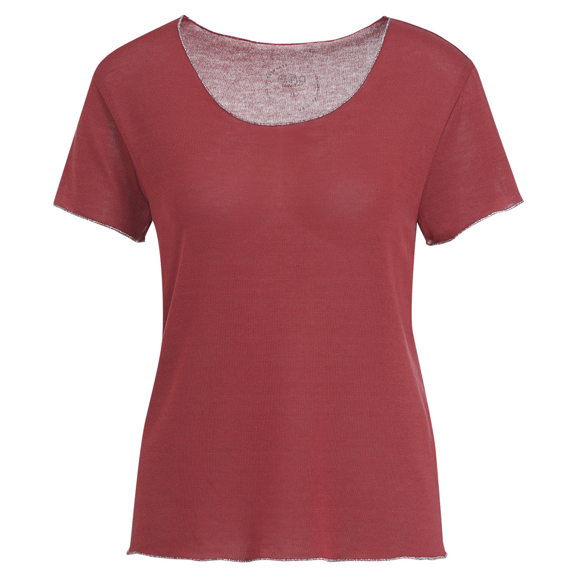 Damen T-Shirt mit glänzender Abschlussnaht Damen T-Shirt mit glänzender Abschlussnaht von Gina