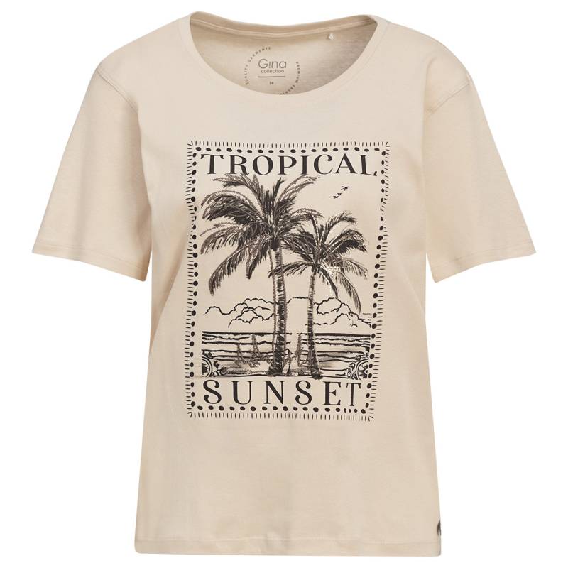 Damen T-Shirt mit verziertem Print von Gina