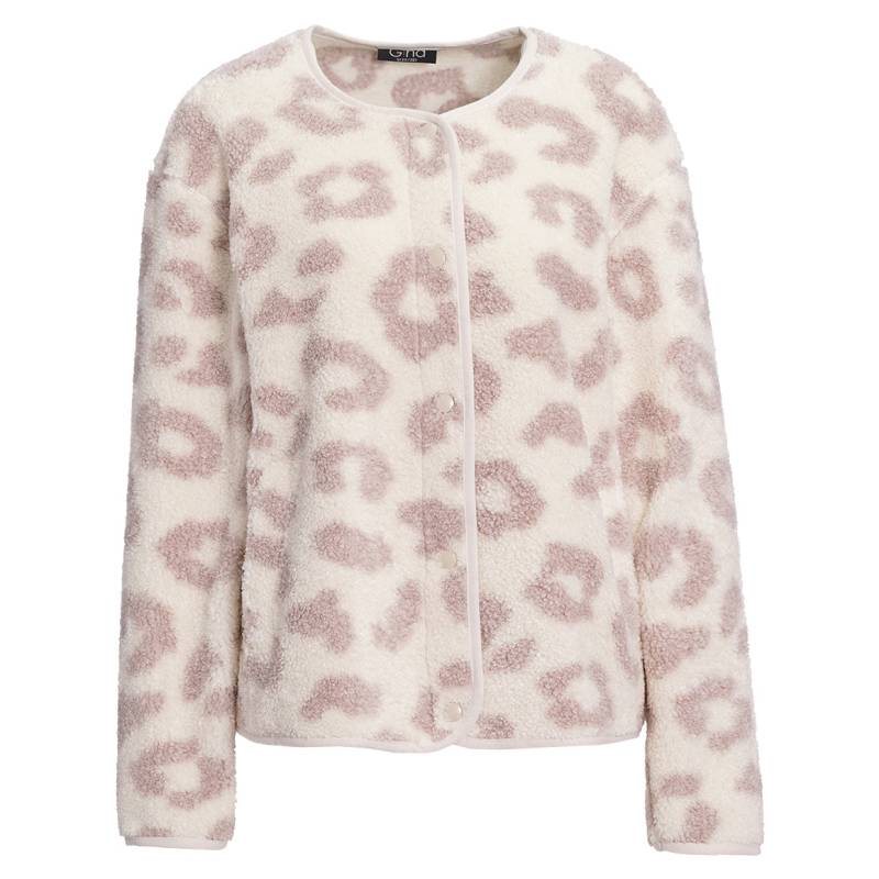 Damen Teddyjacke mit Allover-Muster von Gina