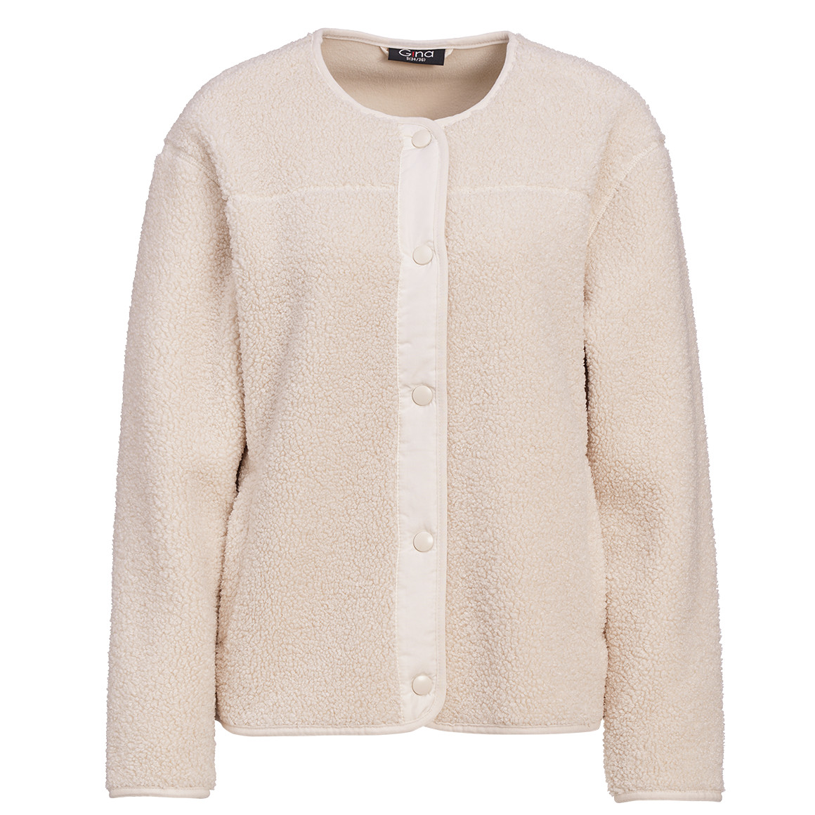 Damen Teddyjacke mit Druckknopfleiste Damen Teddyjacke mit Druckknopfleiste von Gina