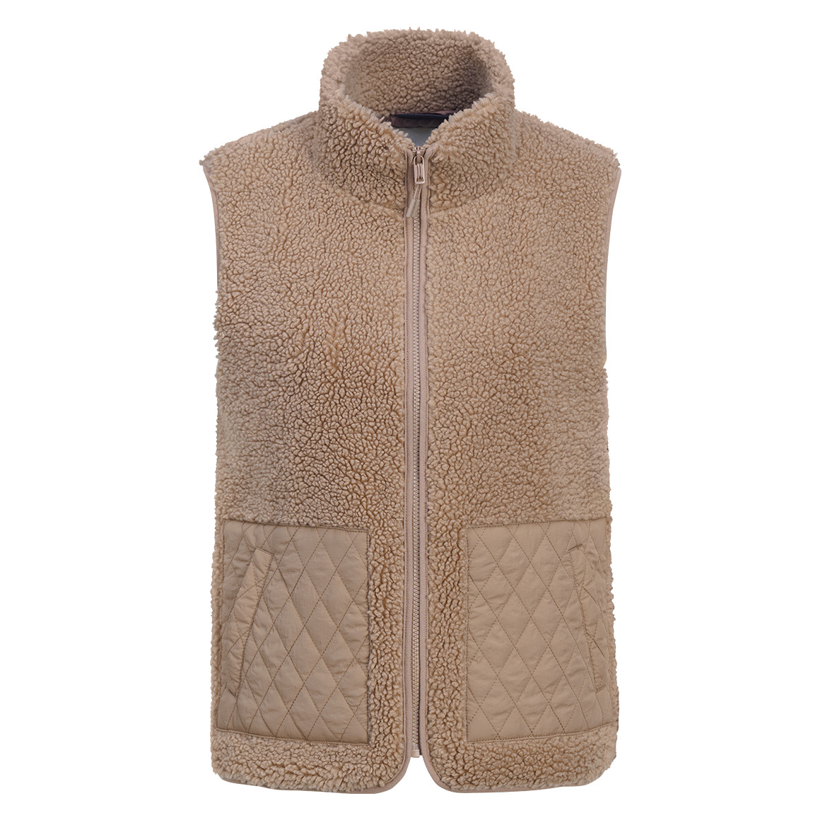 Damen Teddyweste mit Reißverschluss Damen Teddyweste mit Reißverschluss von Gina
