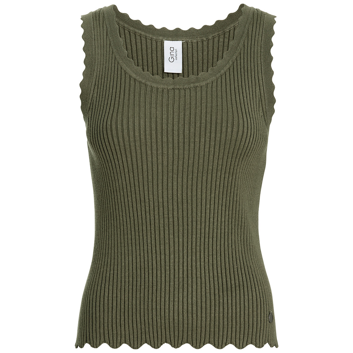 Damen Top in gerippter Struktur von Gina