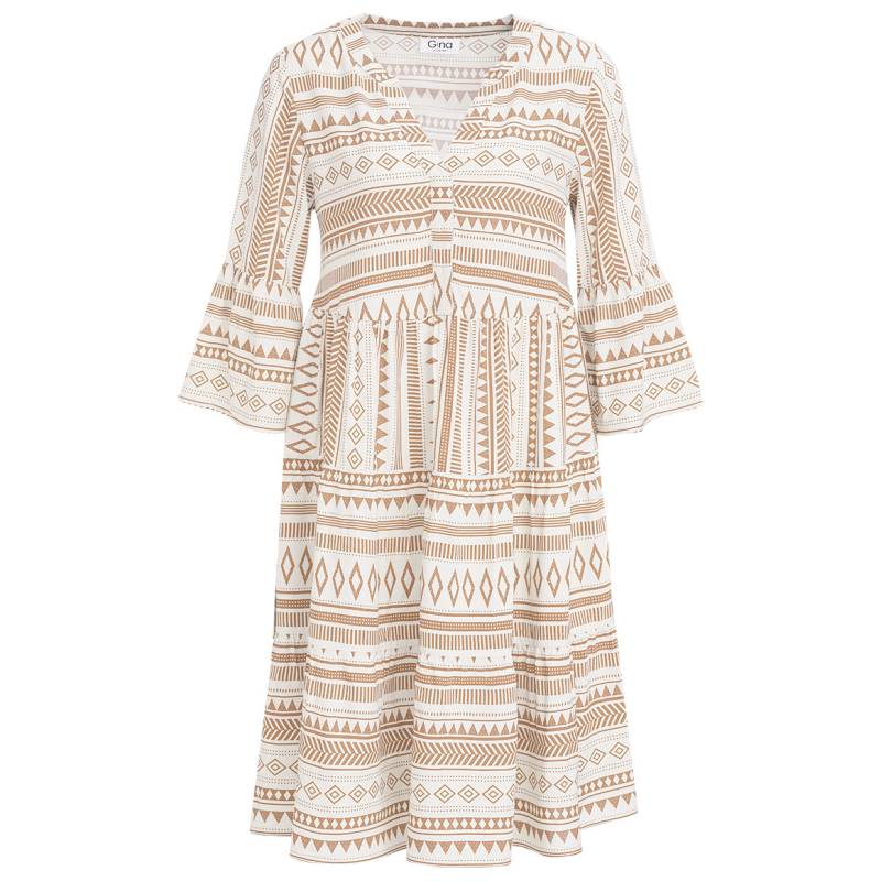 Damen Tunika-Kleid mit Allover-Muster von Gina