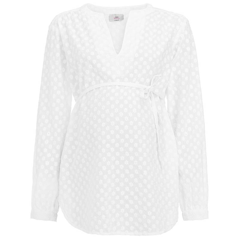 Damen Umstands-Bluse mit Blumen-Stickerei von Gina