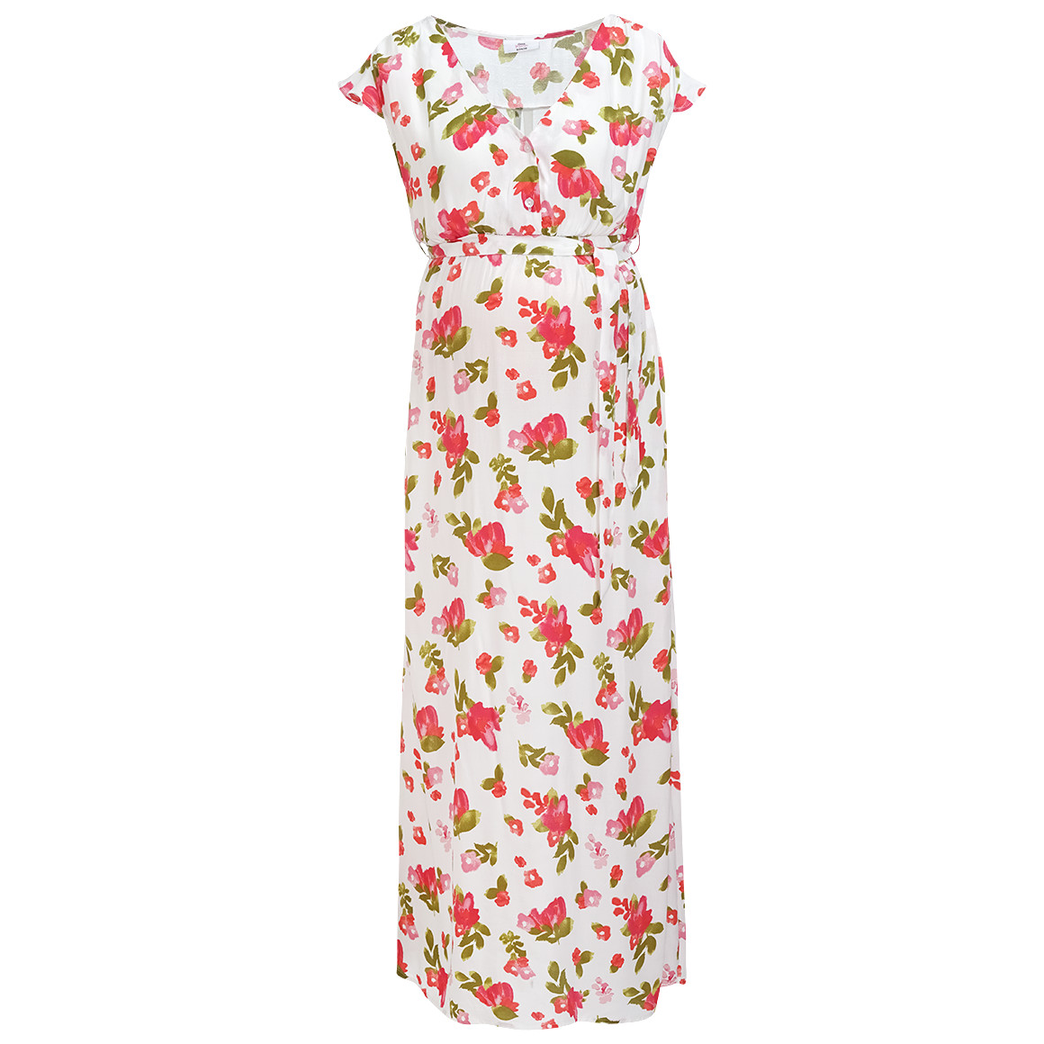 Damen Umstands-Maxikleid mit Blumen allover von Gina