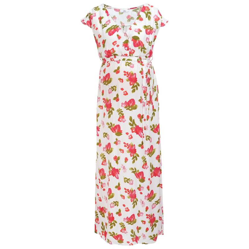 Damen Umstands-Maxikleid mit Blumen allover von Gina