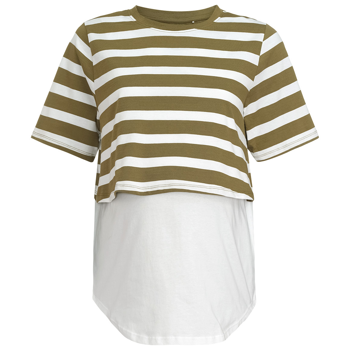 Damen Umstands-T-Shirt im Lagen-Look von Gina